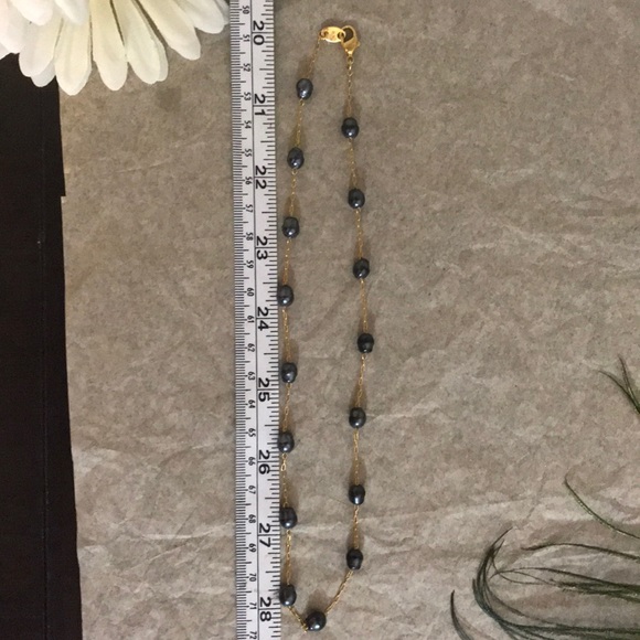 Faux Baroque Pearls on Delicate Chain - Picture 3 of 4